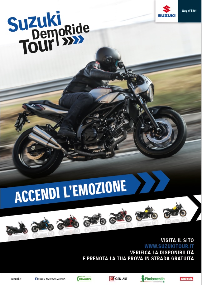 Al via il Suzuki DemoRide Tour 2018