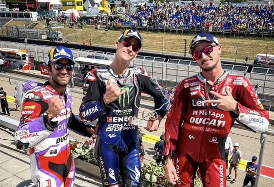 Podio MotoGP2022 Germania