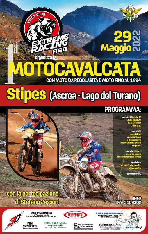 Motocavalcata sul Lago del Turano