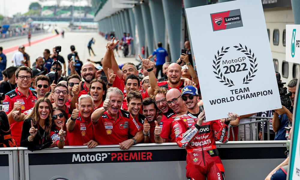 l Ducati Lenovo Team vince il titolo team MotoGP  2022