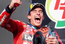 Marc Marquez sul podio del MotoGP della Thailandia 2025