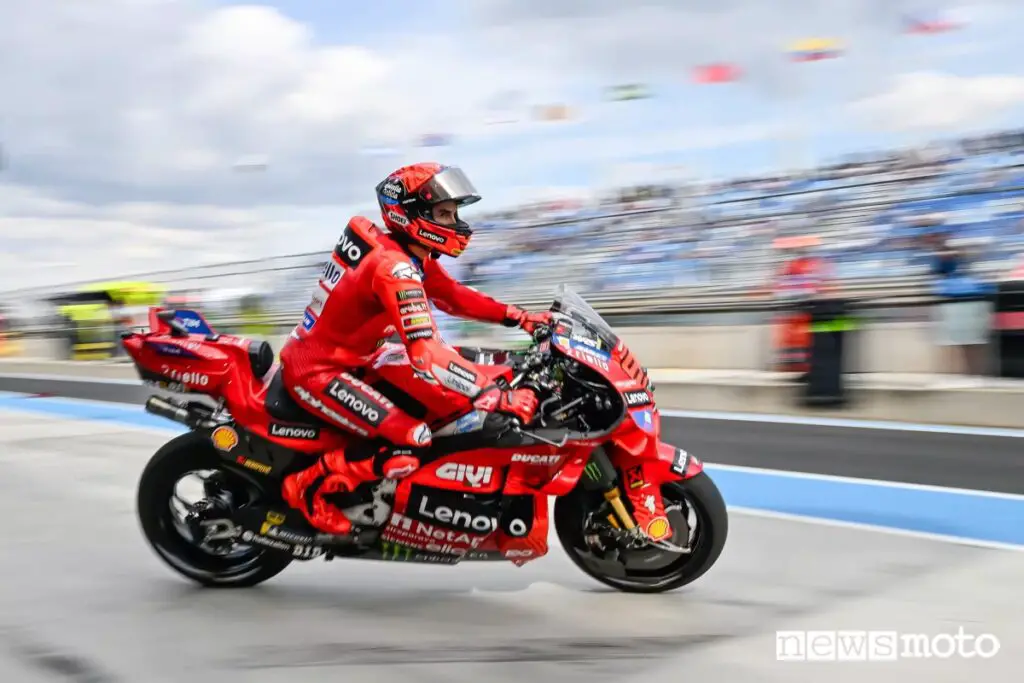 Marc Marquez durante la qualifica
