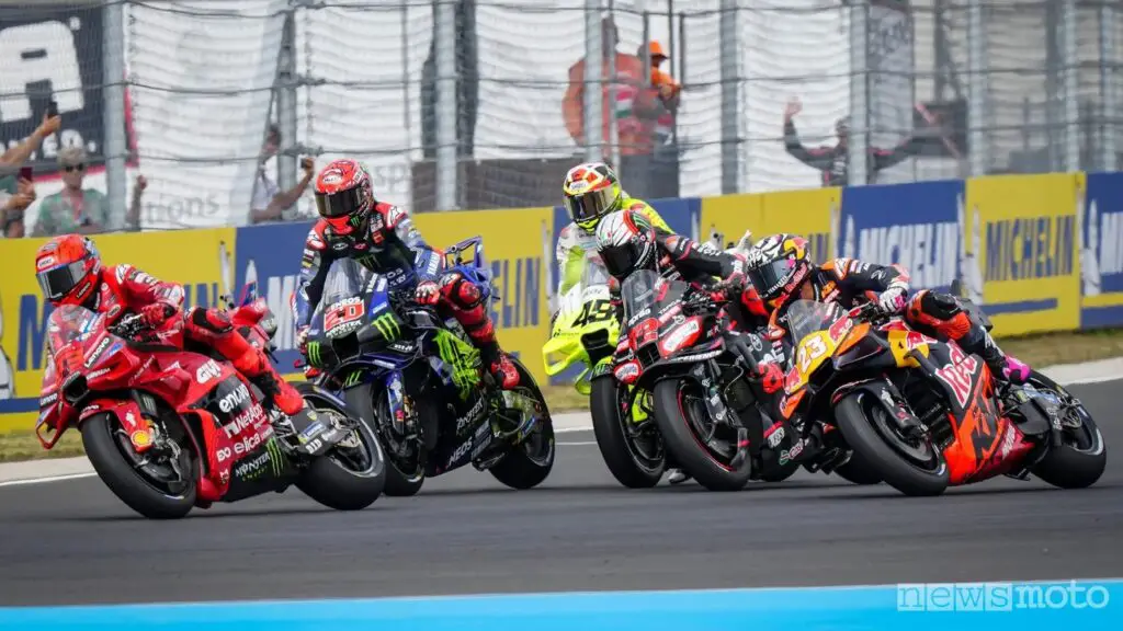 Partenza sprint MotoGP d' Ungheria 2025