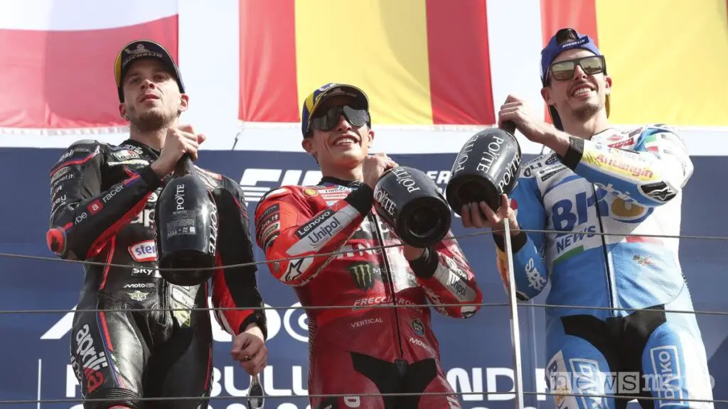 Podio del MotoGP di San Marino 2025