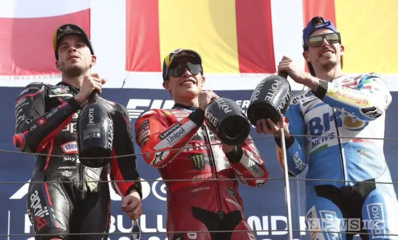Podio del MotoGP di San Marino 2025