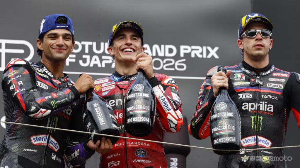 Podio del MotoGP Giappone 2026