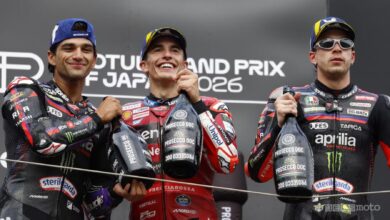 Podio del MotoGP Giappone 2026
